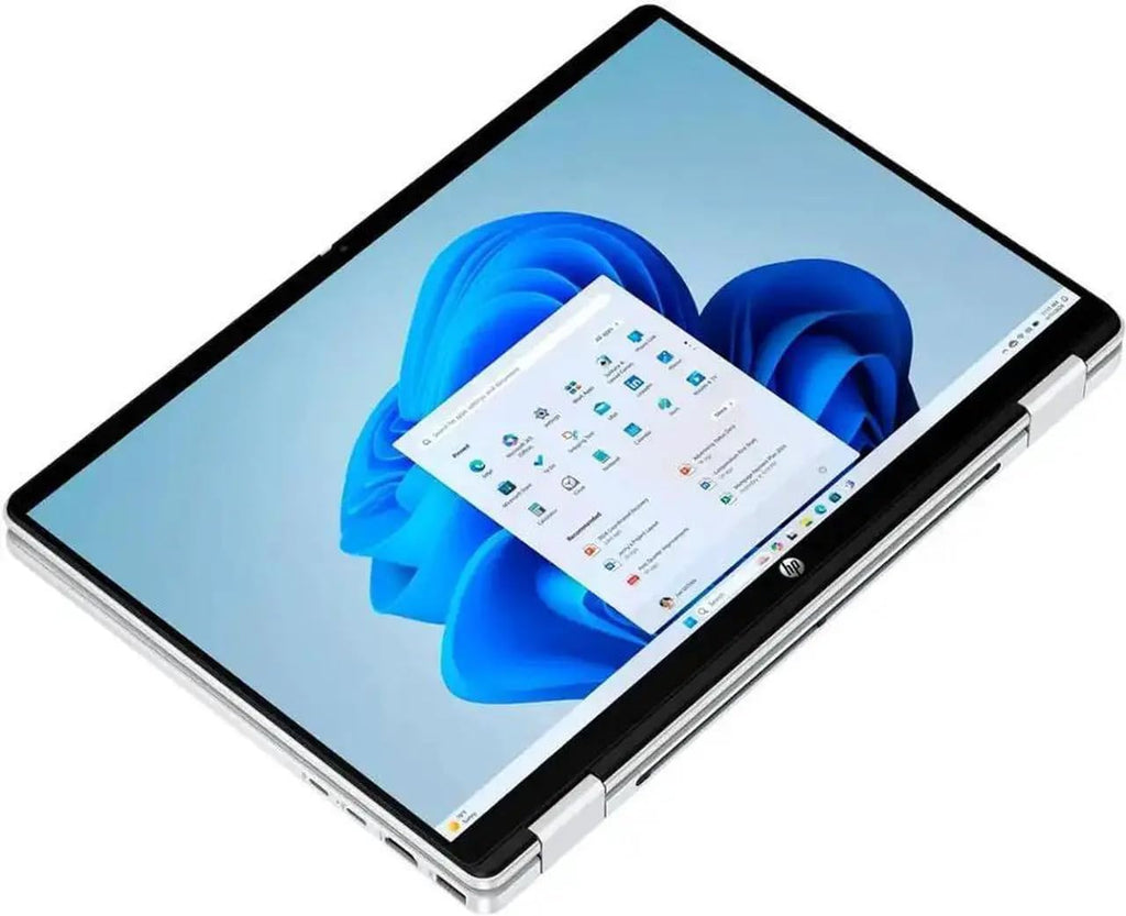 HP OmniBook 5 Flip 2-in-1 14' Full HD+ Touch-Screen Laptop | Intel Core 5 120U|Intel Graphics| Copilot | Webcam| Silver | 8GB RAM DDR5 | 512GB SSD |Windows 11 Home |Bundle with Stylus Pen