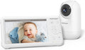 Momcozy Video Baby Monitor, 1080P 5' HD Baby Monitor with Camera & Wall Mount, Infrared Night Vision, 5000mAh Battery, 2-Way Audio, Temperature Sensor, Lullabies, 960ft Range, Ideal for New Moms, BM01
