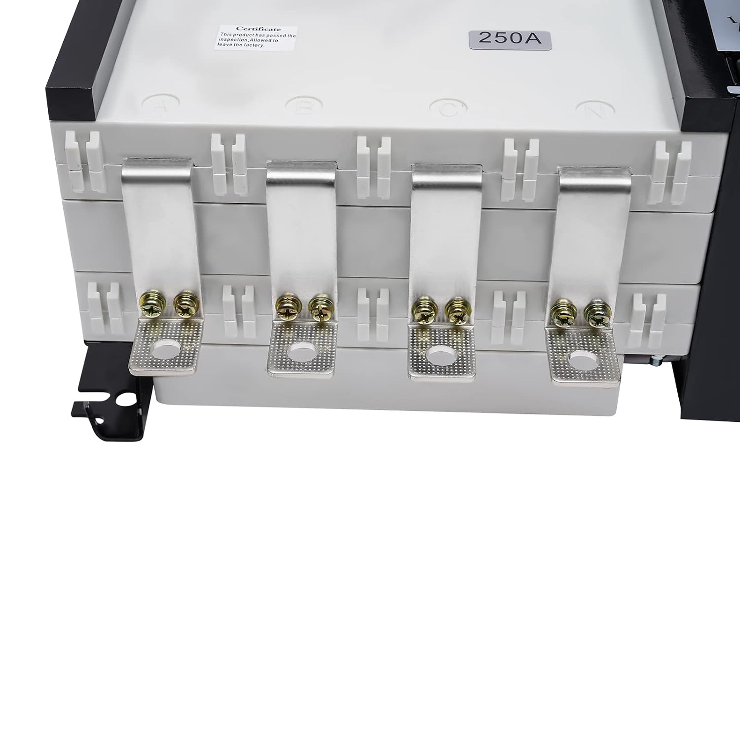 Industrial Dual Automatic Transfer Switch 250A 4 Poles 110V Grid to AC Generator, Power Automatic Generator Transfer Switch Dual Power Generator Changeover Switch