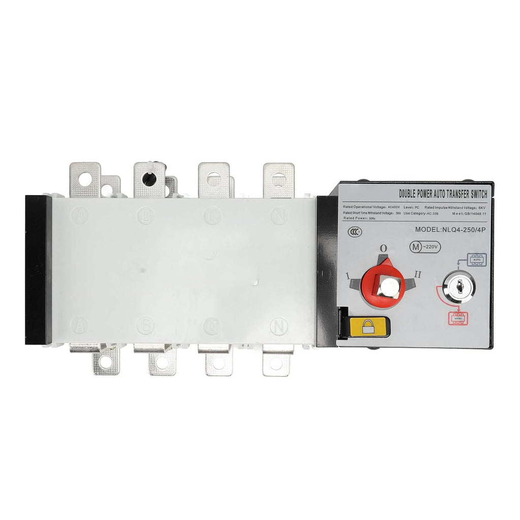 AC400V Dual Power Automatic Transfer Switch 2 in 1 Out Isolated Generator Transfer Switch (200A) 200 Amp Automatic Transfer Switch