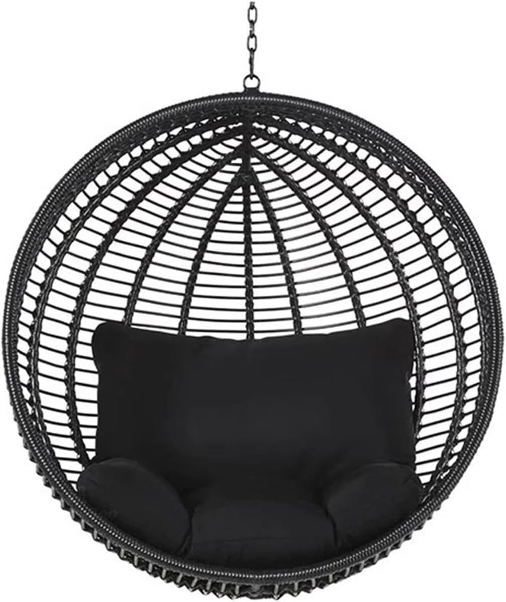 Rattan Chair Outdoor Balcony Hanging Basket Hanging Chair Swing Outdoor Rocking Chair Household Indoor Cradle Modern Accent Chair for Living Room