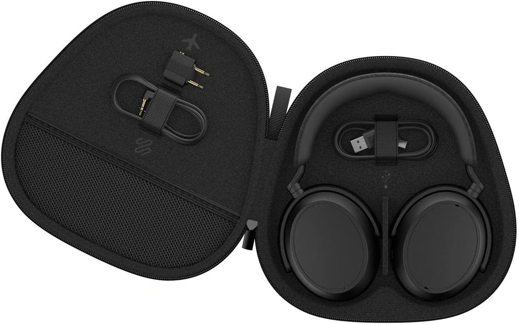 SENNHEISER Momentum 4 Wireless Headphones - Bluetooth Headset for Crystal-Clear Calls with Adaptive Noise Cancellation, 60h Battery Life and Customizable Sound, Black (Renewed)