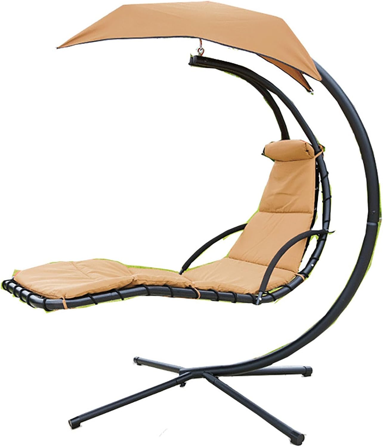 GARCAN Hanging Chair Cushion, Swing Chair Replacement Cushion, Replacement Cushion Pad and Umbrella for Hanging Lounge Chair Outdoor Chaise Hanging Hammock Chair Pillow Pad, Waterproof Soft Fabric,B