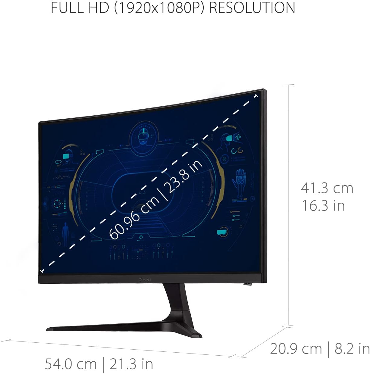 ViewSonic VX2418C 24 Inch 1080p Curved Gaming Monitor, 180Hz and 1ms for Smooth Gameplay, FreeSync Premium and Eye Care Technology for Comfortable Viewing, HDMI, and DisplayPort Inputs