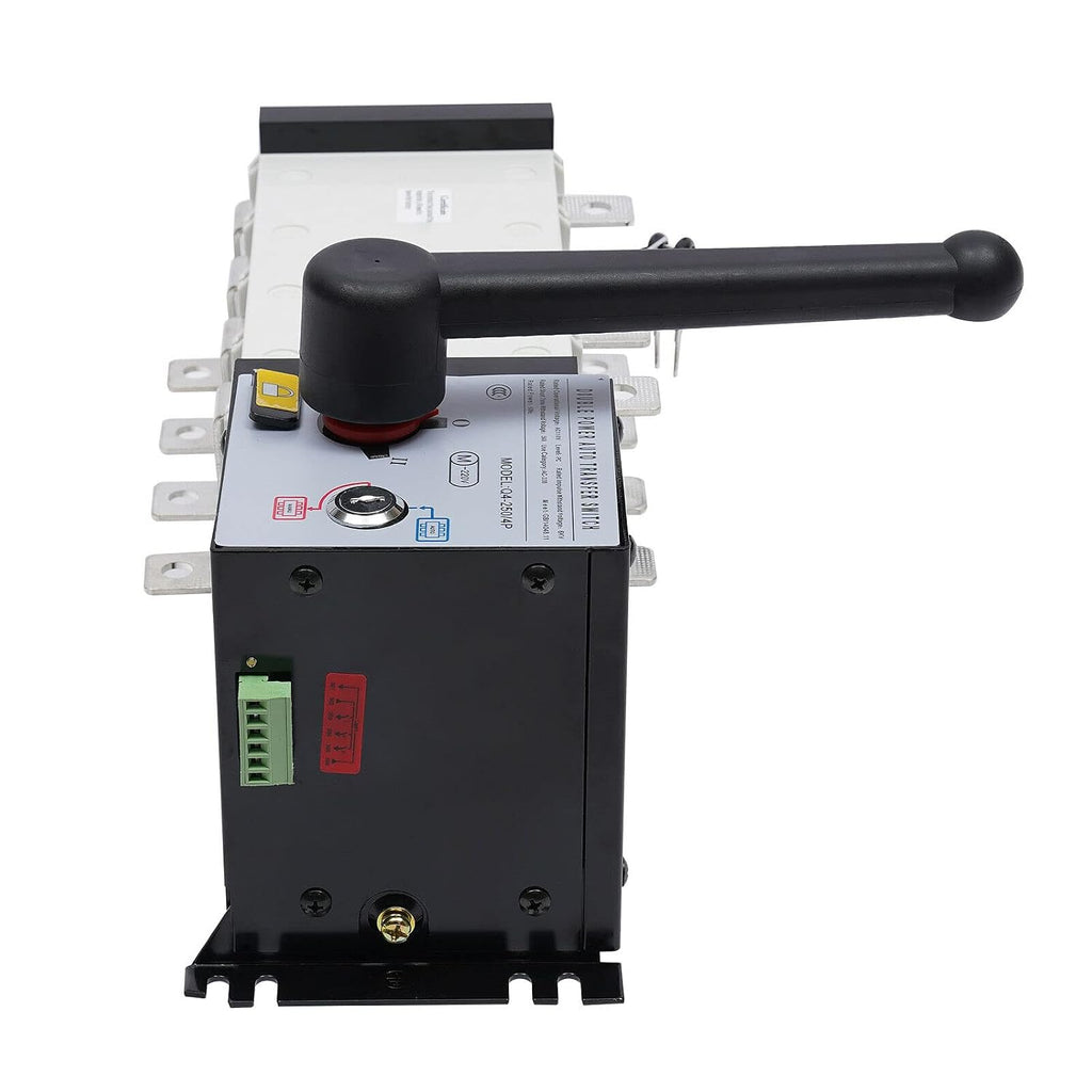 Automatic Transfer Switch, 250A 4P Industrial Dual Power Generator Changeover Switch, Mini AC110V/60hz (4P 250A)