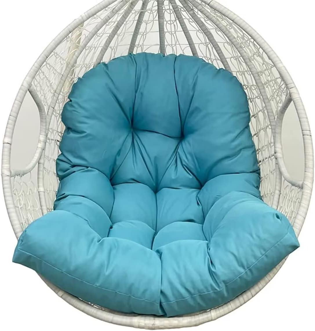 Waterproof Egg Chair Cushion Replacement, U Shaped Egg Chair Cushion for Bedroom Balcony Egg Chair Hammock Chair Cushion Basket Hanging Chair Cushion Teal