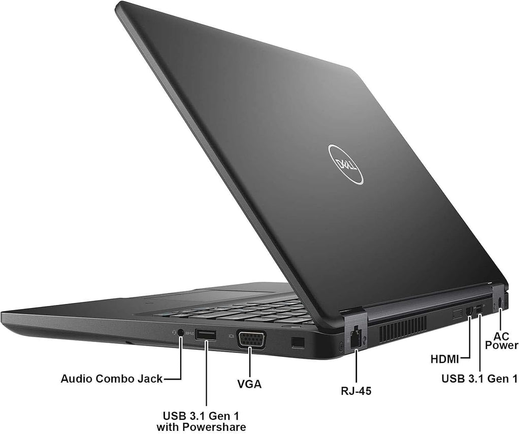 Dell Latitude 5490 / Intel 1.7 GHz Core i5-8350U Quad Core CPU / 16GB RAM / 512GB SSD / 14 FHD (1920 x 1080) Display/HDMI/USB-C/Webcam/Windows 11 Pro (Renewed)