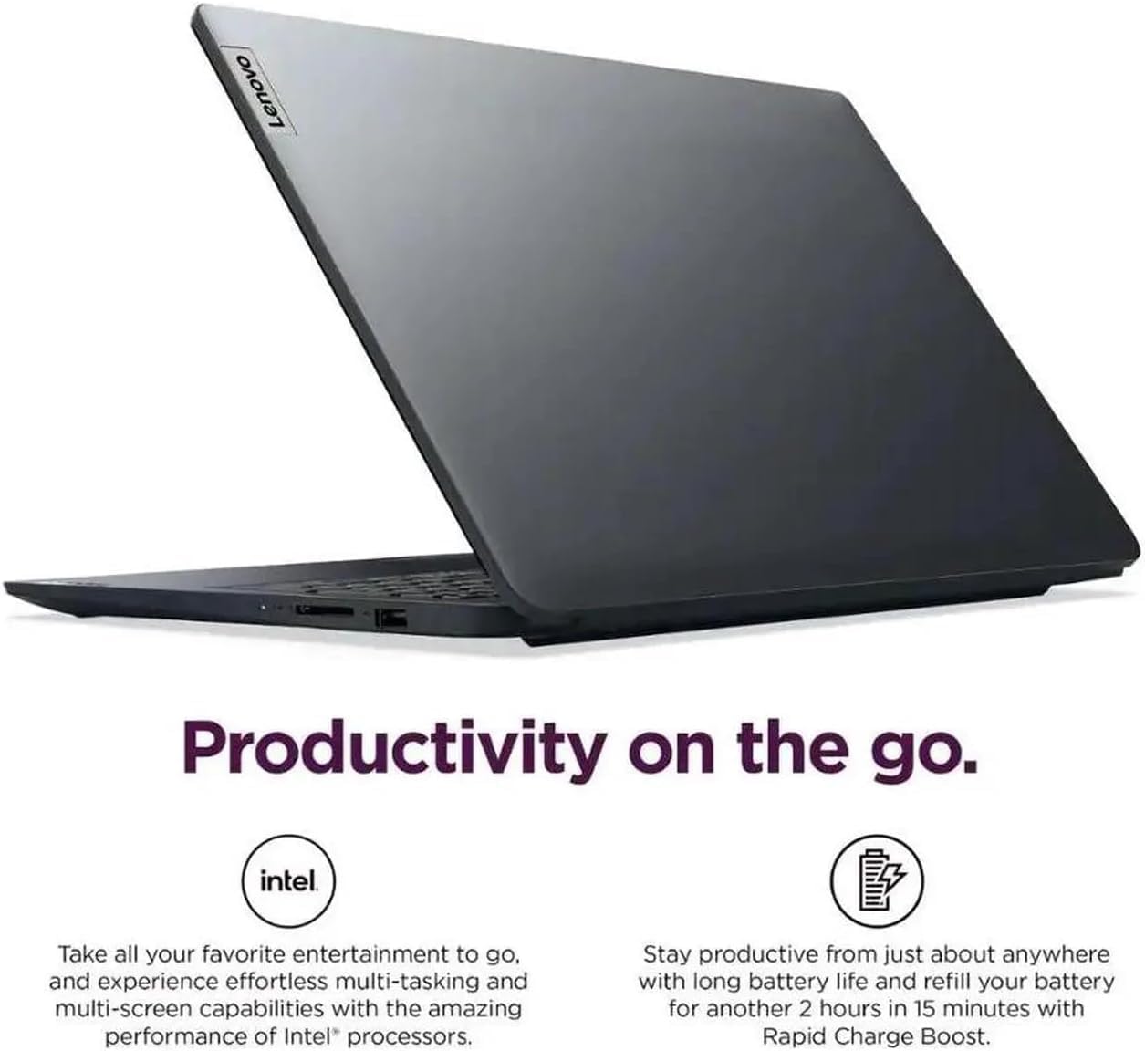 Lenovo Ideapad 1i 15.6' Full HD Touchscreen Laptop, Intel Core i5-1334U, 16GB DDR4, 512GB SSD, Intel Iris Xe Graphics, Windows 11 Pro, Abyss Blue, 83B40001US