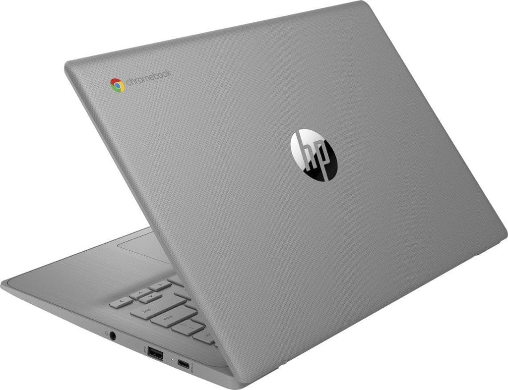 HP Chromebook Thin Laptop Student Business 2024, 14' HD Display, Quad-Core Intel Celeron N4120 Processor, 4GB RAM, 64GB eMMC, HD Webcam, WiFi, Long Battery, Chrome OS +HubxcelAccessory Gray