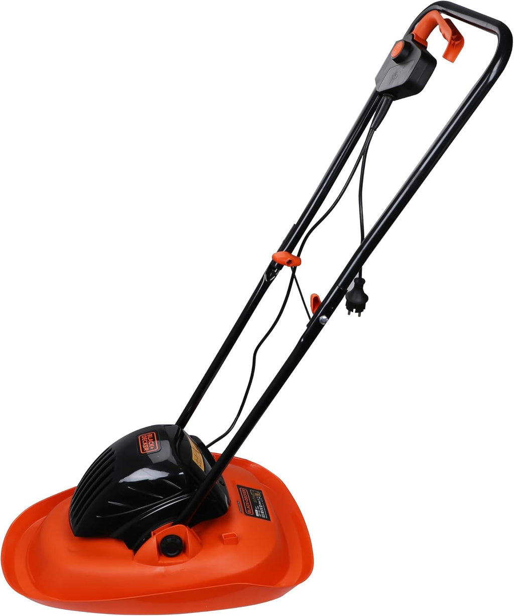 BLACK+DECKER BEMWH551-QS 1200W Electric Hover Mower, 12' (30cm) Winged Blade, Multi Directional Cutting, Ideal for Smaller Lawns up to 250 Metre Square,46 cm Cable Length, 1 Year Manufacturer Warranty