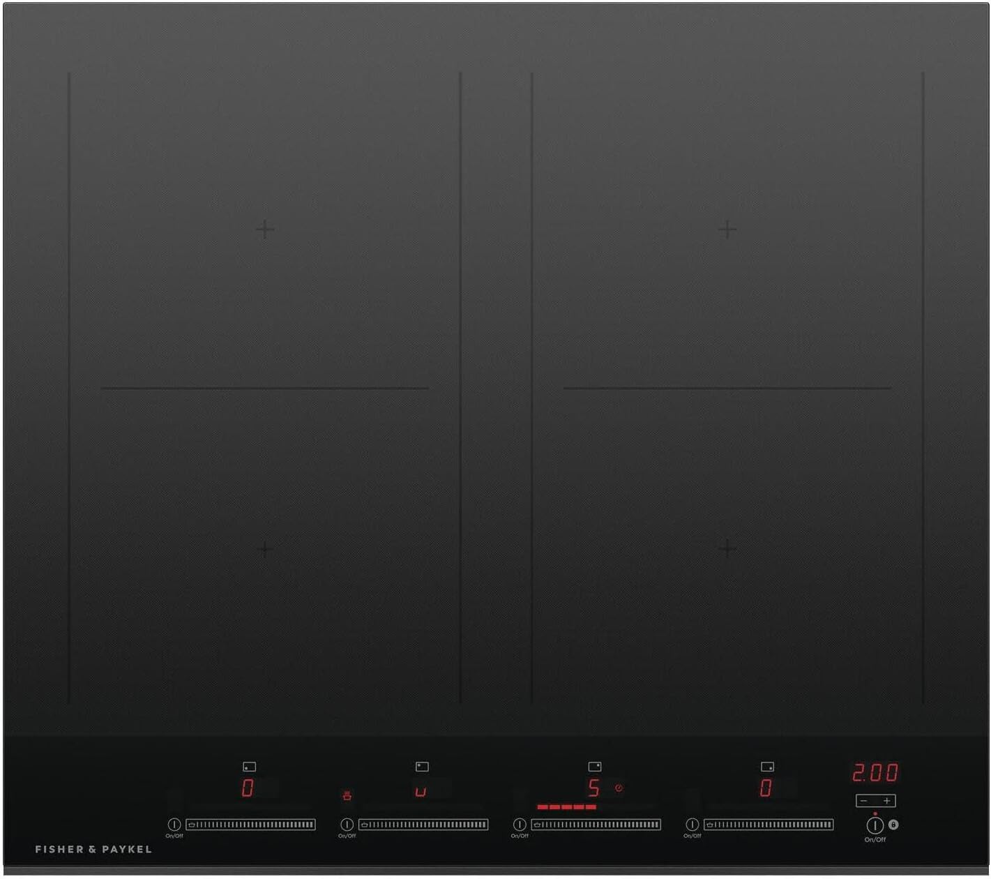 Fisher & Paykel CI244DTB4 24 Series 7 4 Zone Induction Cooktop SmartZone OPEN BOX