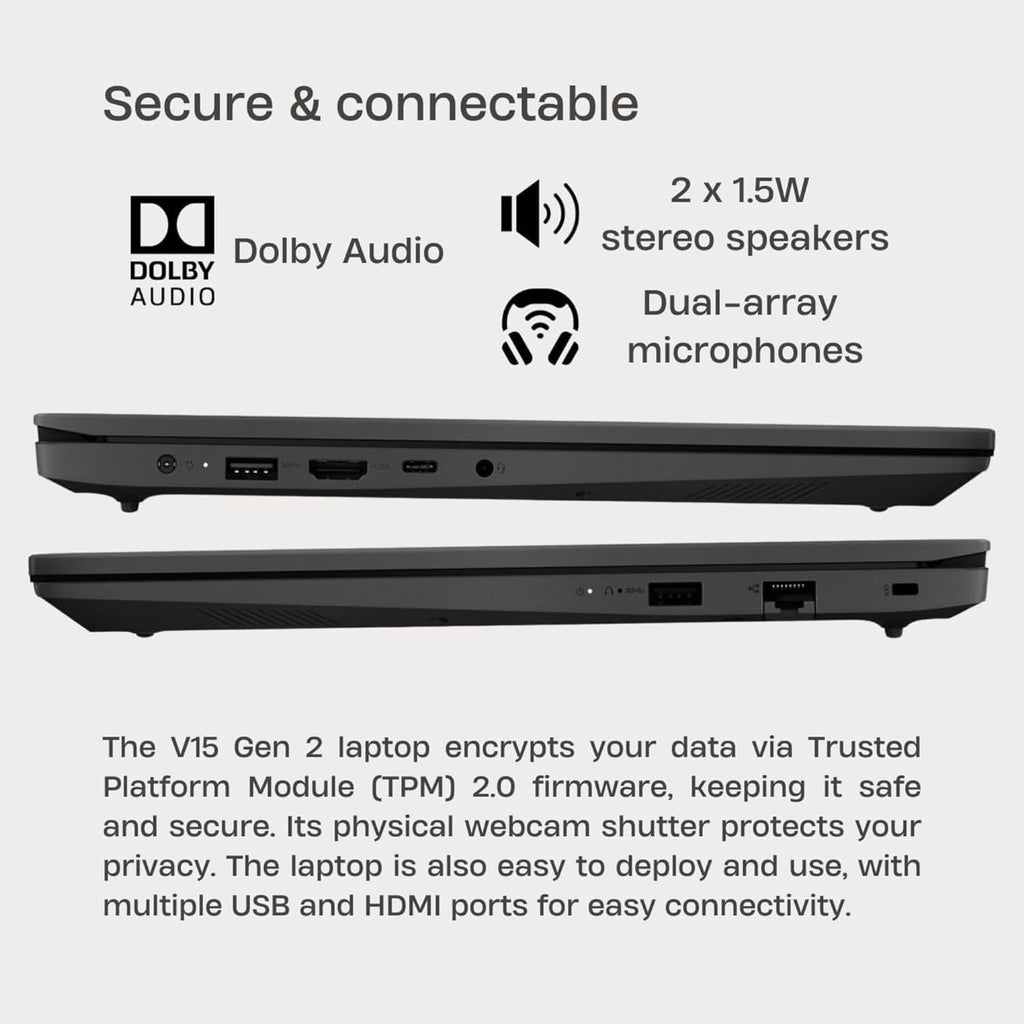 Lenovo 15.6' Laptop Computer for Home Business Student, Intel Dual-Core Processor, 16GB DDR4 RAM, 1TB PCIe SSD, FHD Display, WiFi 6, Bluetooth 5.2, HDMI, Numeric Keypad, Windows 11 Pro (Renewed)