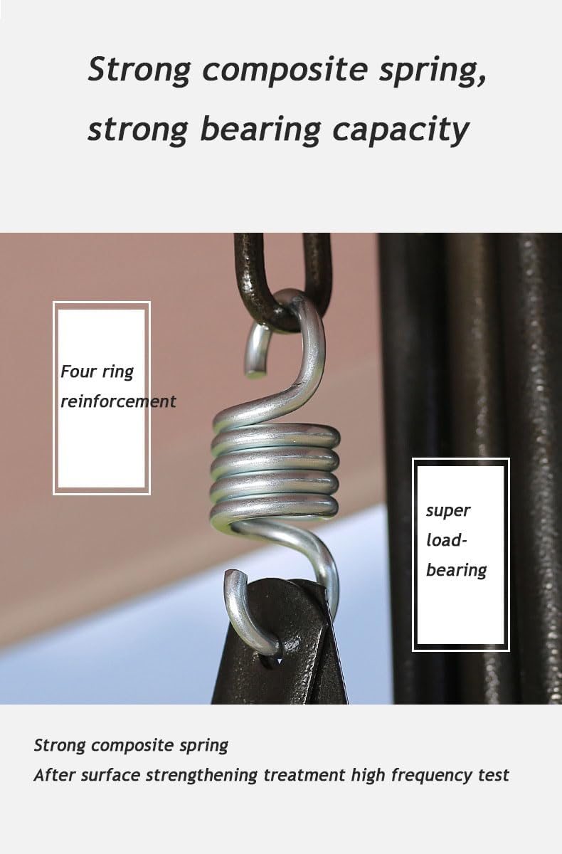Outdoor Garden Hanging Double Rocking Chair Swing for Balcony Backyard Porch Hammock ()