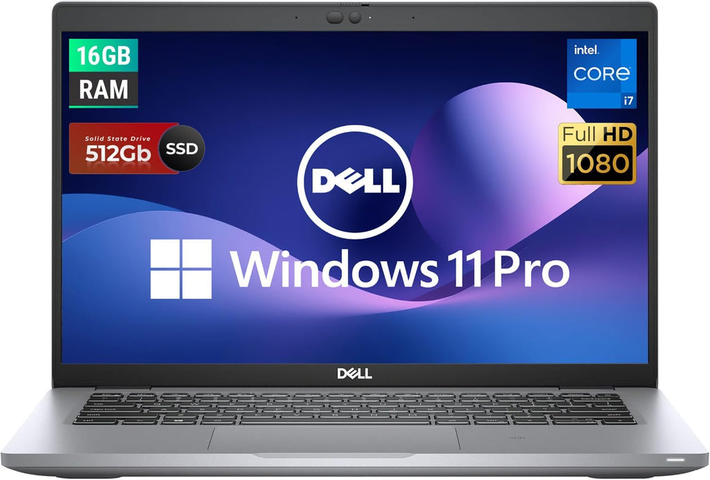 Dell Latitude 5420 14' FHD Business Laptop Computer, Quad-Core i7-1185G7 Notebook PC, 16 GB DDR4 RAM, 512 GB SSD, Webcam, HDMI, Windows 11 Pro (Renewed)
