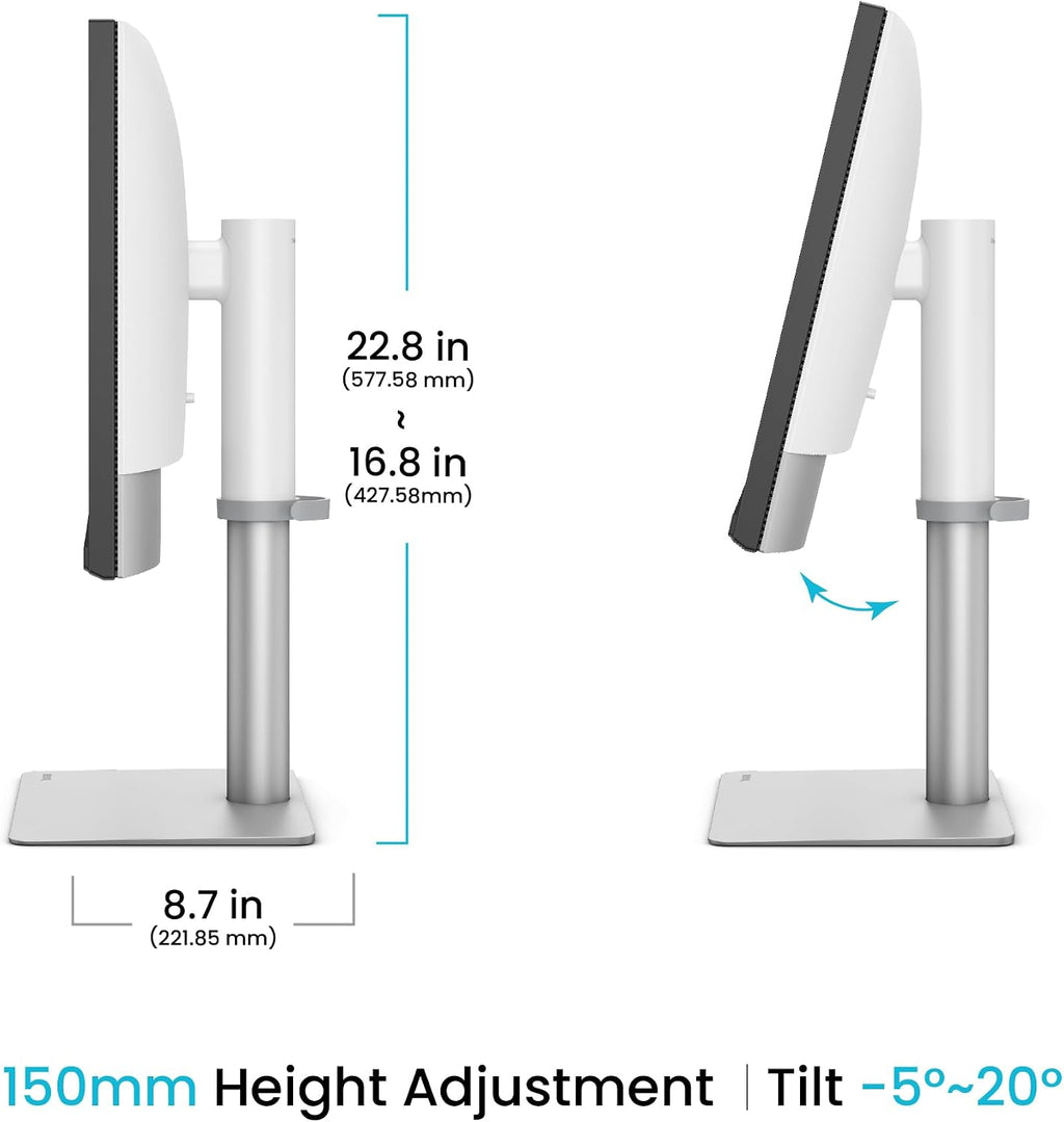 BenQ PD2730S 27' 5K 218 PPI Mac Monitor, 90W Thunderbolt 4, 98% P3, Uniformity, 2000:1 Contrast, Nano Matte Panel, Daisy Chain, KVM, Height Adjustable, for 3D Artists, VFX Animators, Game Designers