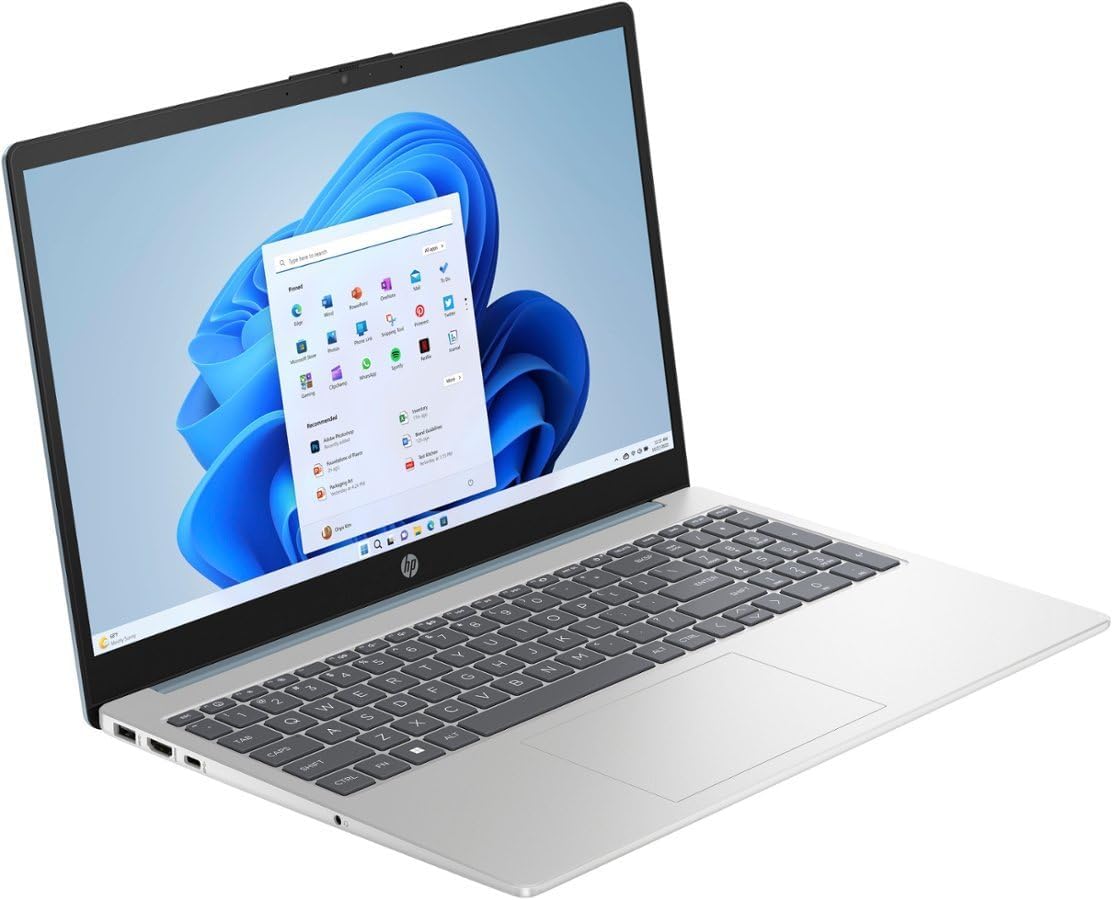 HP 15.6' FHD Laptop | AMD Ryzen 5 7520U（Beat i7-1255U | Integrated AMD Radeon Graphics | 16GB RAM DDR5 | 256GB SSD | Windows 11 Home | Bundle with Laptop Stand