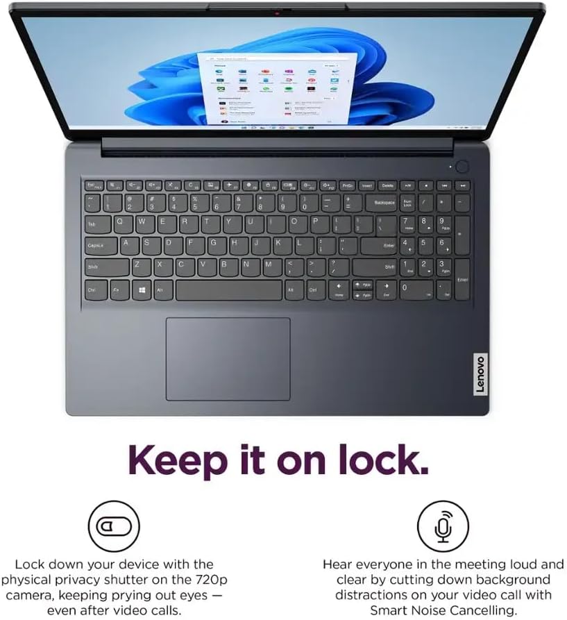 Lenovo Ideapad 1 15.6' HD Laptop, Intel Celeron N4500, 4GB DDR4, 128GB eMMC, W11HS, One-Year Microsoft Office 365, Abyss Blue, 82LX00D3US