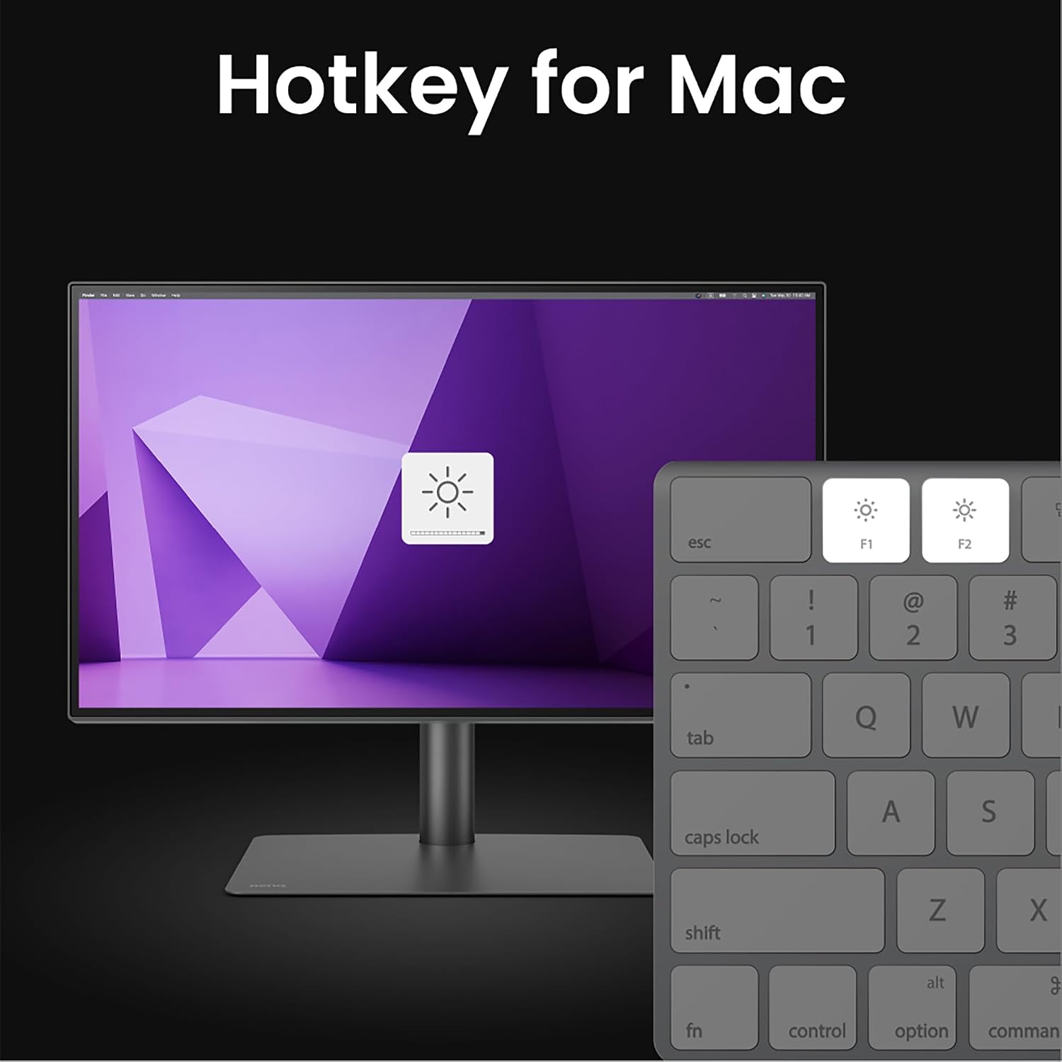BenQ PD3225U 32 Inch 4K IPS Black UHD Thunderbolt Monitor for MacBook, AQCOLOR, 98% P3, 100% sRGB & Rec.709, DeltaE ≤2, Uniformity, Factory Calibration, USB-C 85W, USB Hub, Daisy Chain, KVM Switch