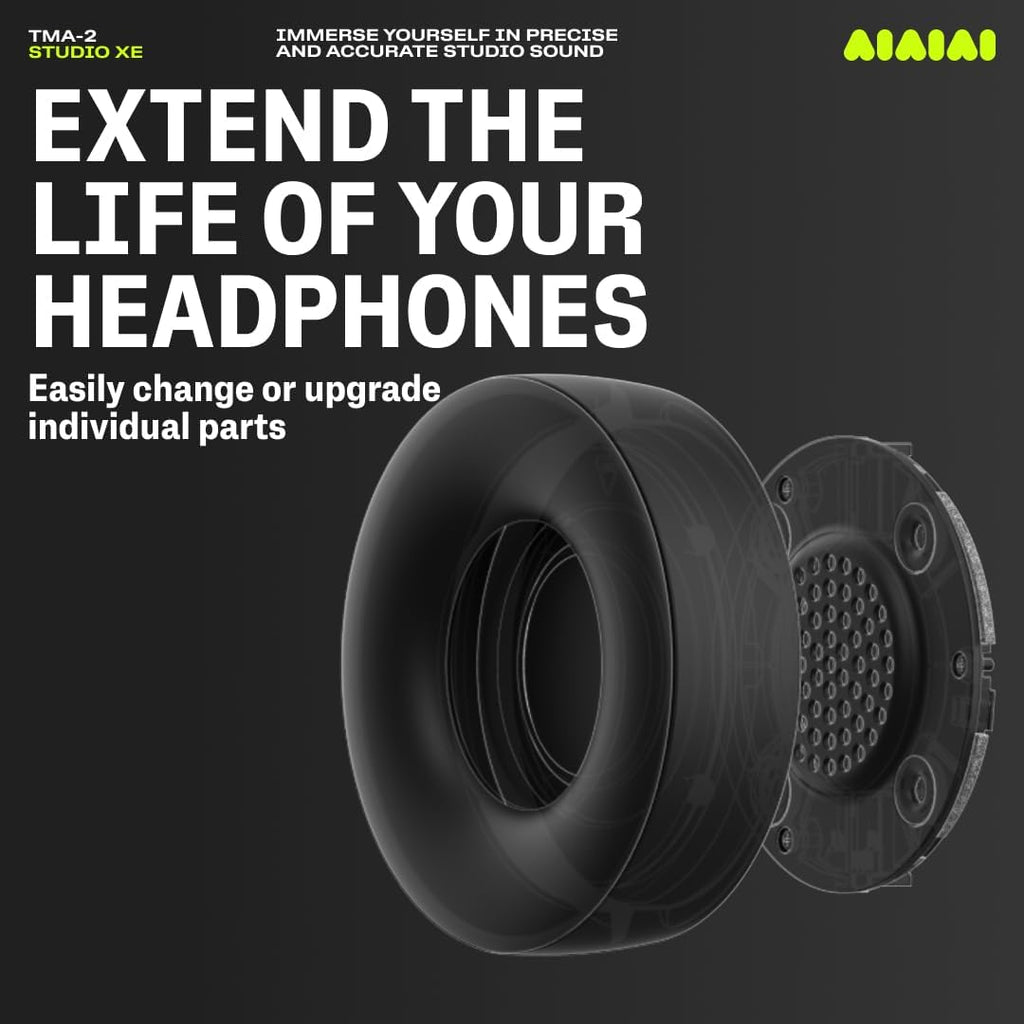 AIAIAI TMA-2 Studio XE Professional Modular Headphones – Precision Over-Ear Design for Music Production & Studio Use – Lightweight 190g – Customizable & Replaceable Parts