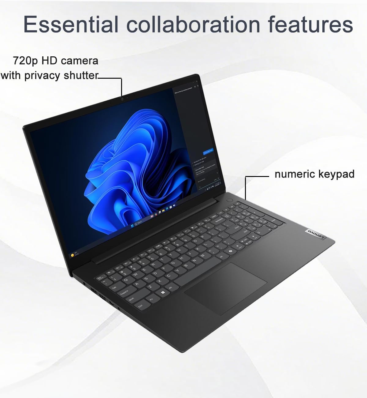 Lenovo Laptop Computer for Business & Student, 15.6' FHD, Intel 10-Core i7-240H (> Ultra 7 155U), 16GB DDR5, 512GB SSD, V Series Beat Ideapad, Webcam w/Shutter, Numeric Keypad, Win 11 Home w/Copilot