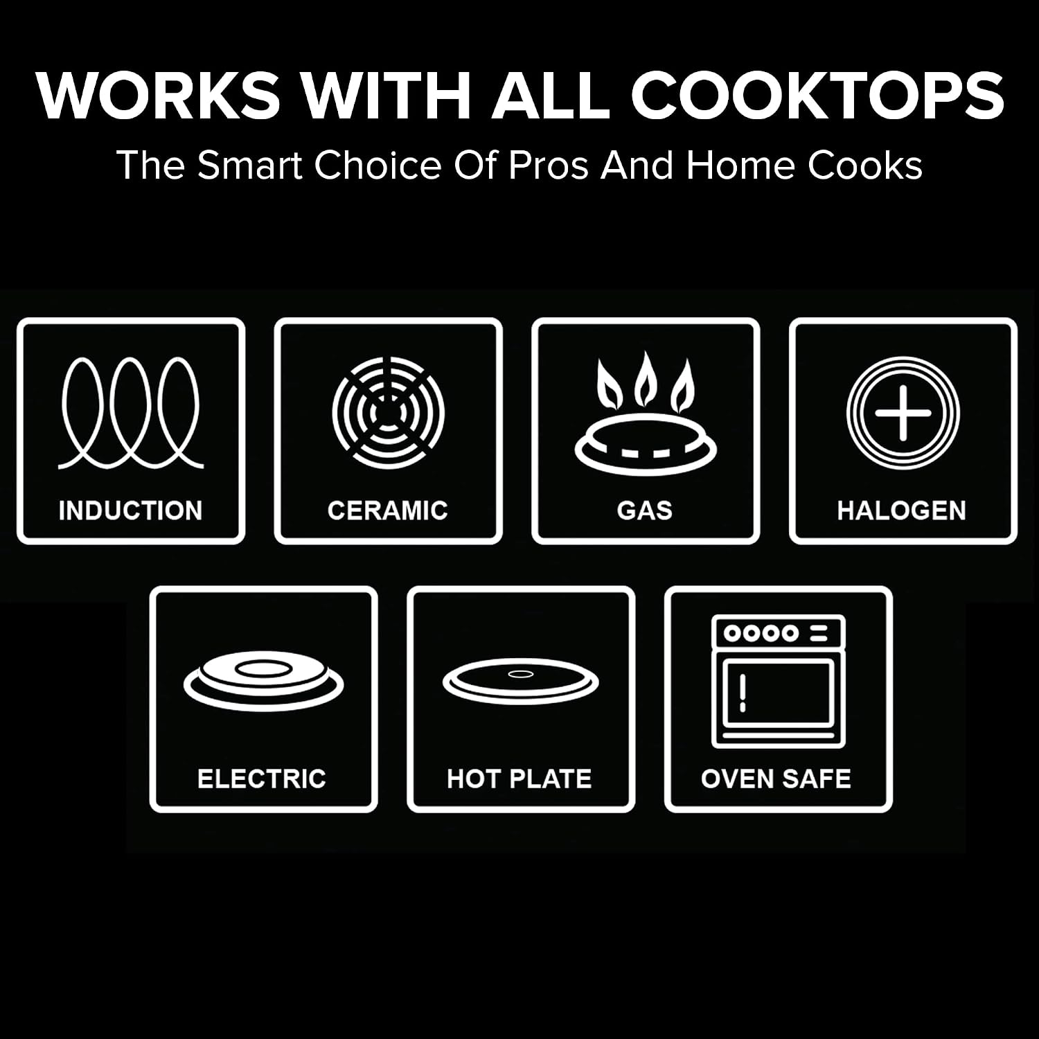 Nuwave 9pc Stainless Steel Pro-Smart Cookware Set, Tri-Ply Heavy-Duty Construction, Ergonomic Stay-Cool Handles, Duralon Blue Healthy Non-Stick Ceramic Coating, Induction-Ready & Works on All Cooktops