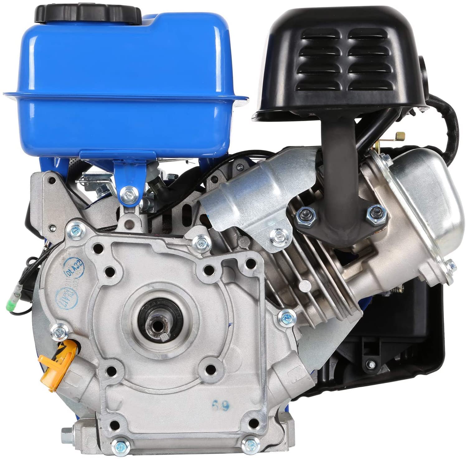BILT HARD Gas Engine 79cc 2 HP, Gas Motor for Log Splitter, Pressure Washer and Water Pump, EPA & CARB Certified, 4 Stroke OHV Horizontal Shaft with Recoil Start