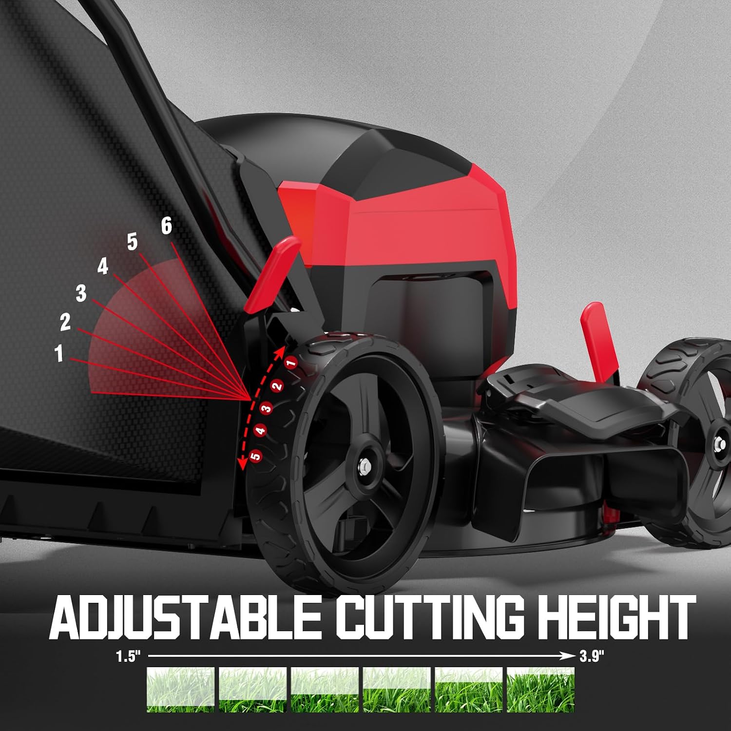 PowerSmart 40V 17' Brushless Cordless Lawn Mower + Leaf Blower (465 CFM), a 4.0Ah Battery and Charger Included
