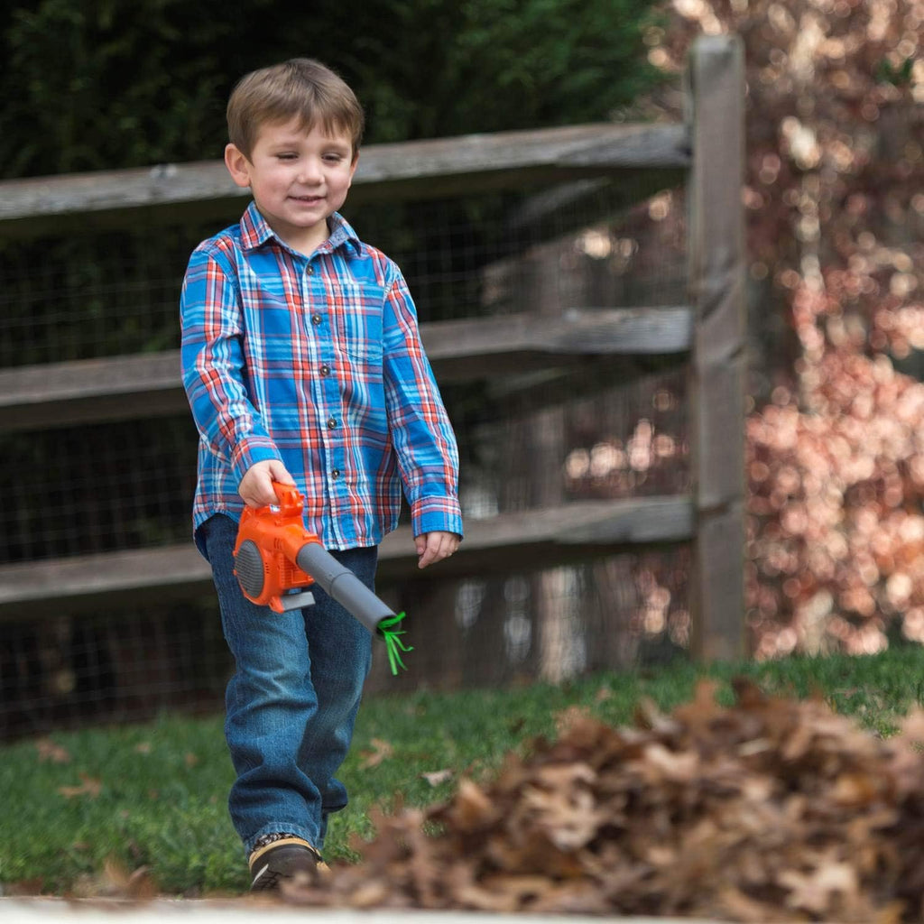 Husqvarna Kids Battery Operated Toy Leaf Blower + Weed Eater + Lawn Mower w/ Sound