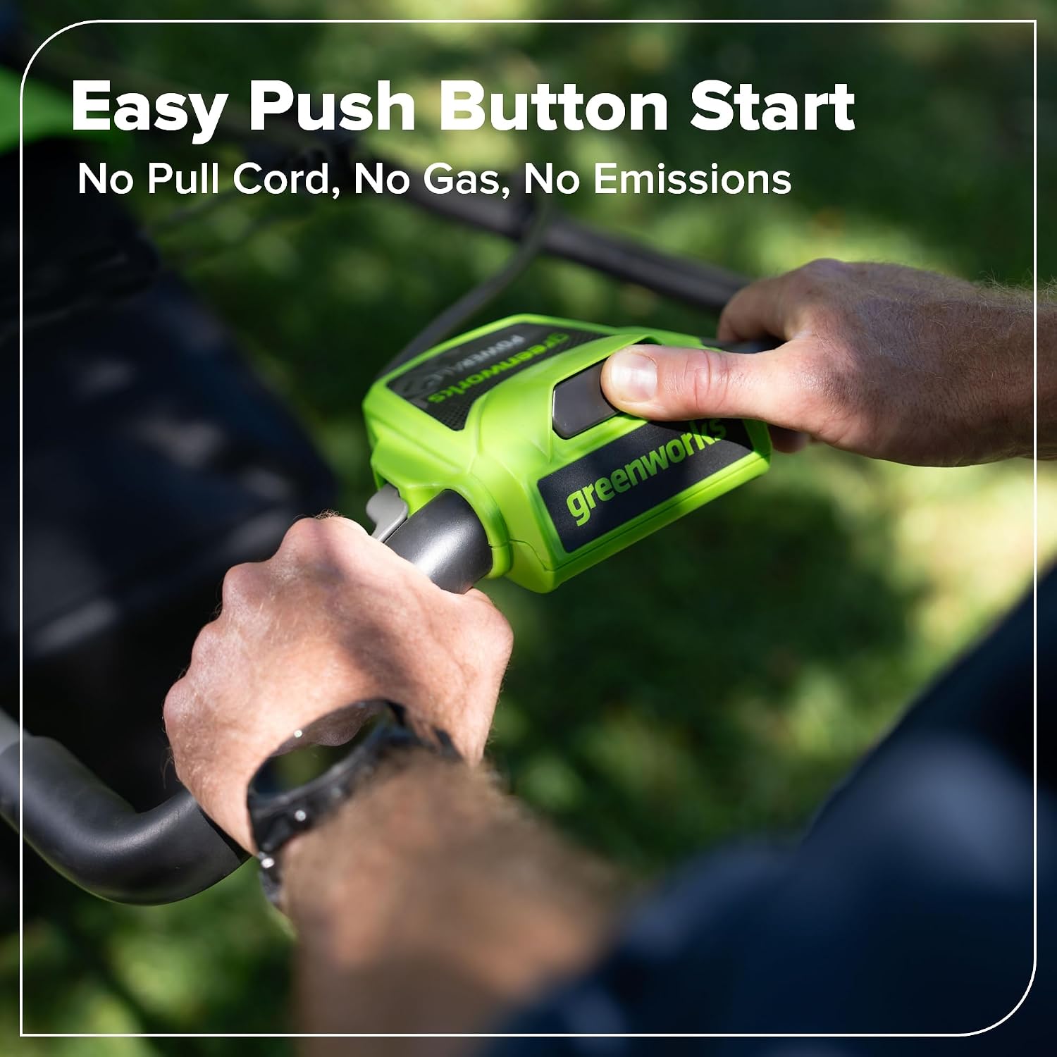 Greenworks 48V (24V x 2) 17' Brushless Push Mower + 270 CFM/130MPH Blower + 12' String Trimmer Combo with (2) 4.0Ah Batteries, 65W Type-C Charger & (2) 3-ft Cables