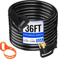 VEVOR 36 FT 50 Amp RV Extension Cord Durable Premium Power Cord RV 26.5mm Wire Diameter Extension Cord Copper Wire RV Cord Power Supply Cable for Trailer Motorhome Camper with Handles