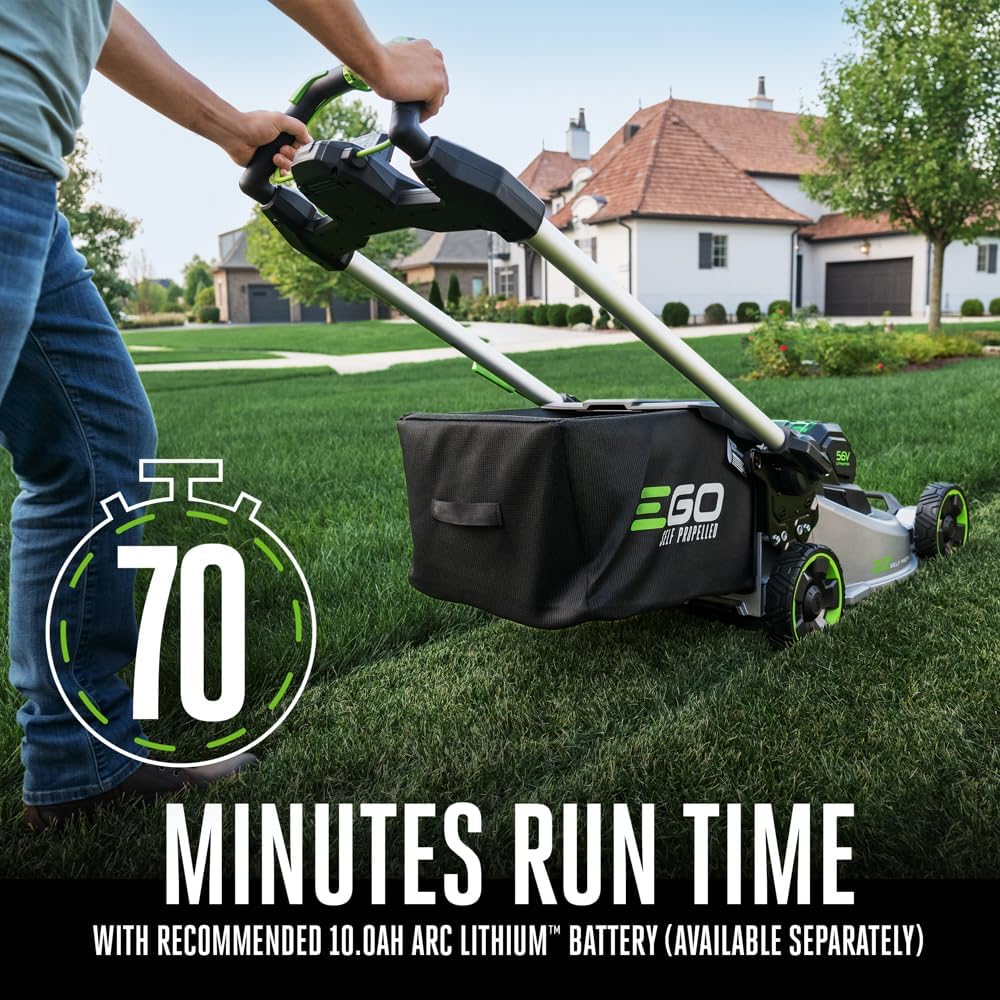 EGO Power+ Electric Lawn Mower, Self-Propelled Cordless with 22' Aluminum Deck, Select Cut and Touch Drive, Battery and Charger Not Included - LM2200SP