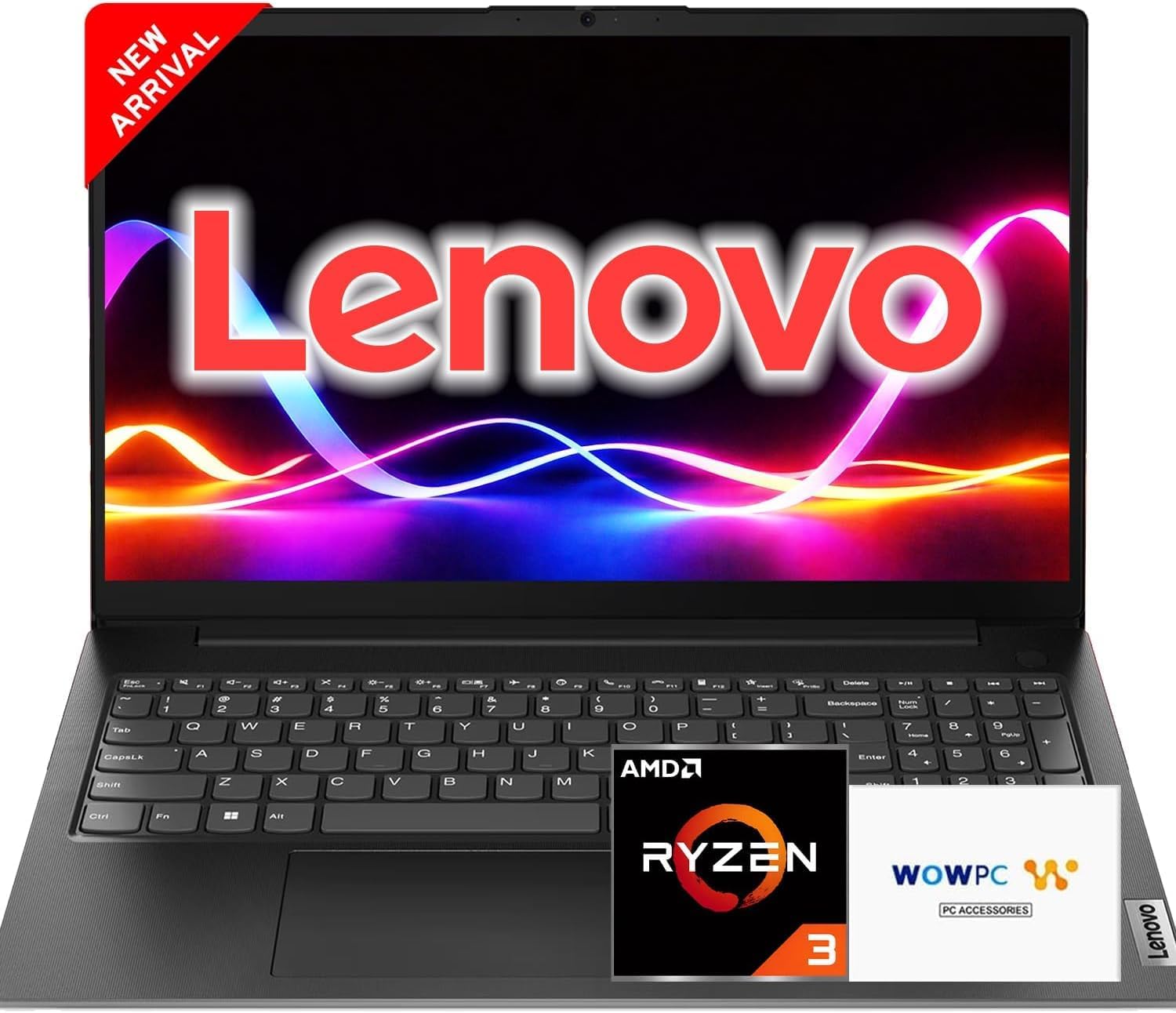 Lenovo 2026 V15 Laptop for Student & Business, AMD 7000 Series Ryzen CPU (Beats Intel i7-1160G7), 15.6' FHD IPS Display, 16GB RAM, 1TB SSD, Ethernet Port RJ-45, Windows 11 Pro, WOWPC USB, No Mouse