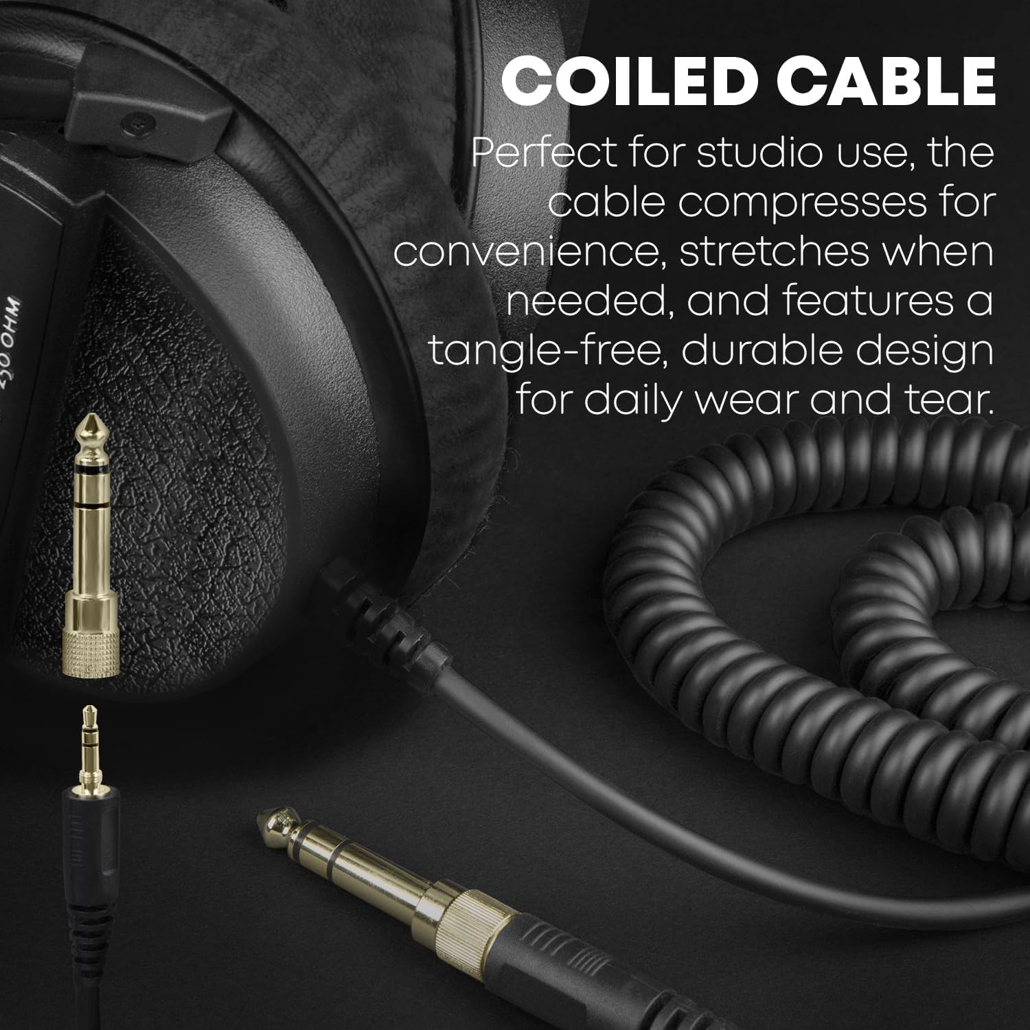 beyerdynamic DT 770 PRO, 250 Ohm, Closed Back, Over Ear, Wired Professional Studio Headphones, Audio Monitors, Audiophile, 3m Coiled Cable, Black with Limited Edition Black Velour Ear Pads