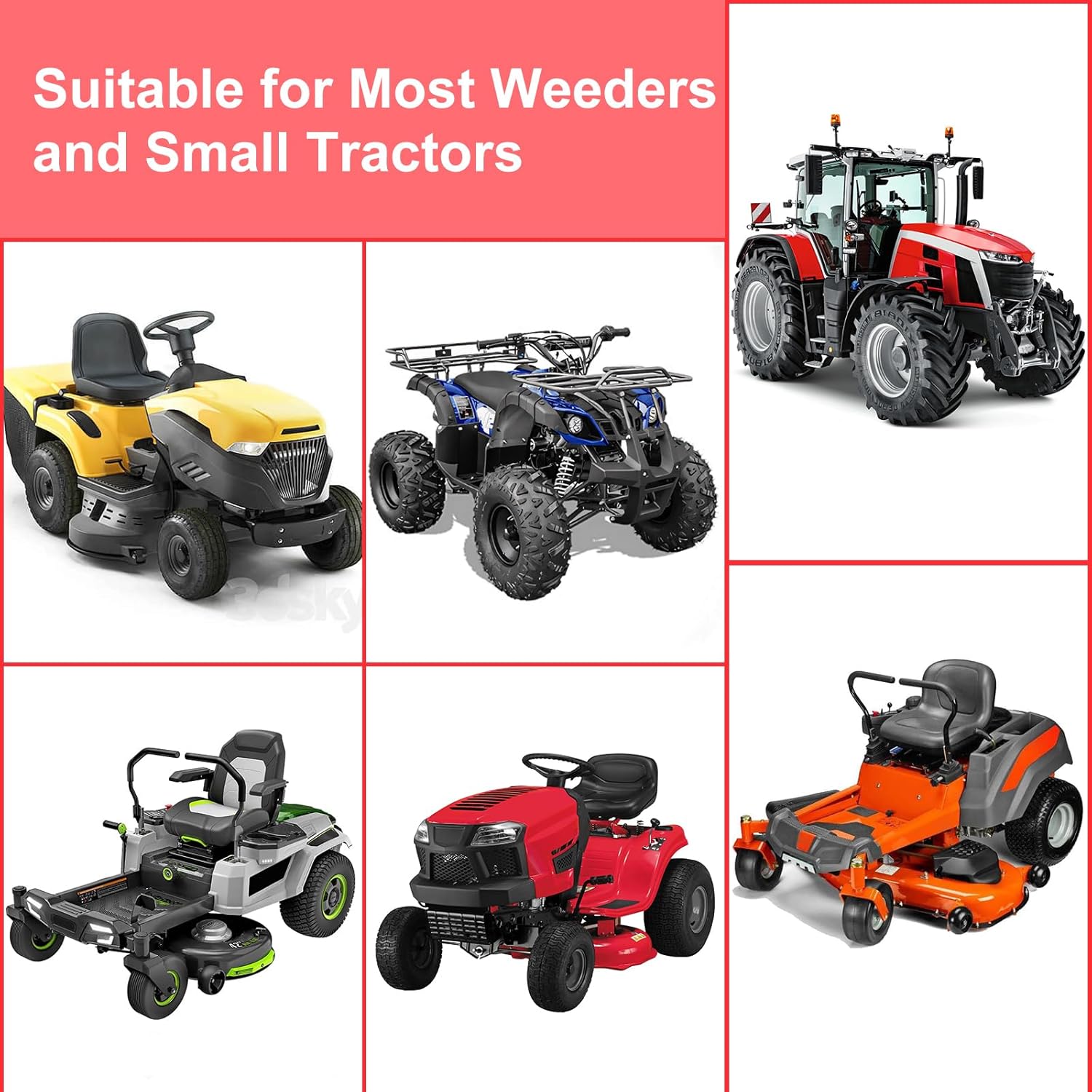 1200LBS Heavy-Duty Lawn Tractor Lift & Riding Mower Lift Jack, 3 Mins Quick Setup, Steel Frame Lawn Mowers & Lawn Mower Lift with Rotating Sleeve & Manual and Power Tool Handle