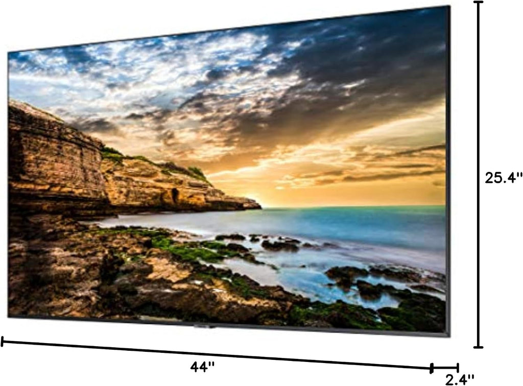 SAMSUNG Business QE50T 50-inch 4K UHD 3840x2160 LED Commercial Signage Display, HDMI, USB, Speakers, 3-Yr Wrnty, 16/7 Operation, 300 nit (LH50QETELGCXGO), Black