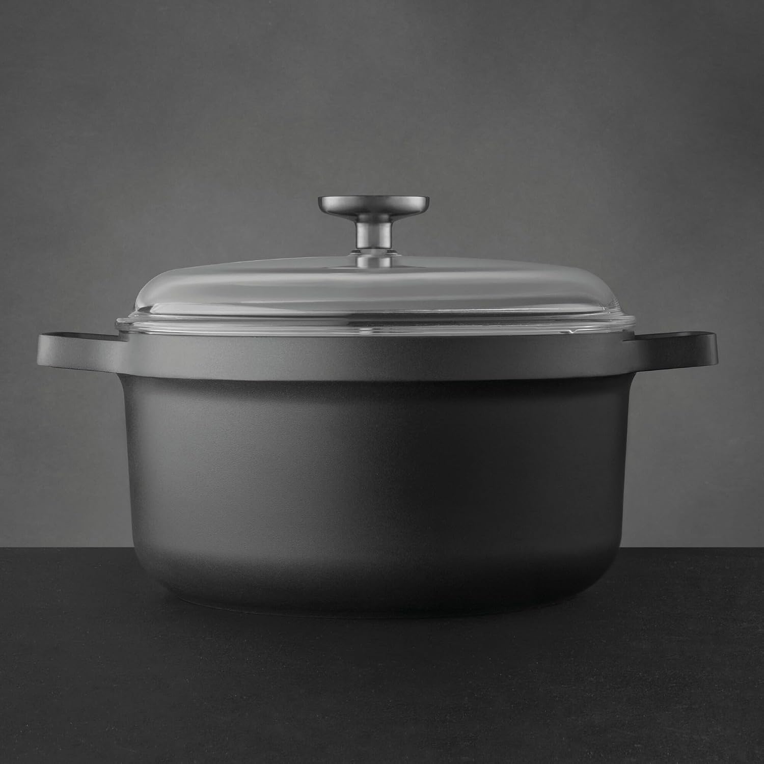 BergHOFF Gem Non-Stick 10' Stockpot 5.2qt., Sturdy 2-Handle, Glass Lid, Ferno-Green, Non-Toxic Coating, Ovensafe