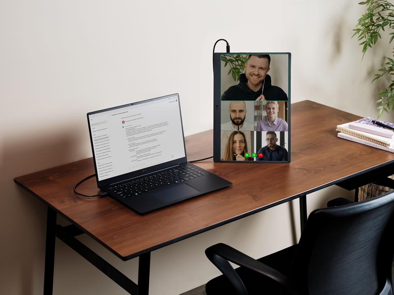 LG gram +View 17-inch Lightweight, Portable WQXG (2560x1600) Anti-Glare IPS Monitor, 16:10 Aspect Ratio, up to DCI-P3 99% Color, Built-in Speaker, USB Type-C, DisplayPort, mini HDM - Titan Silver