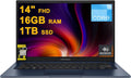 ASUS VivoBook 14 Business Laptop 14' FHD Anti-Glare Intel 6-core i3-1215U 16GB DDR4 1TB SSD Type-C Privacy Camera SonicMaster Fast Charging Win11 ICP Hub