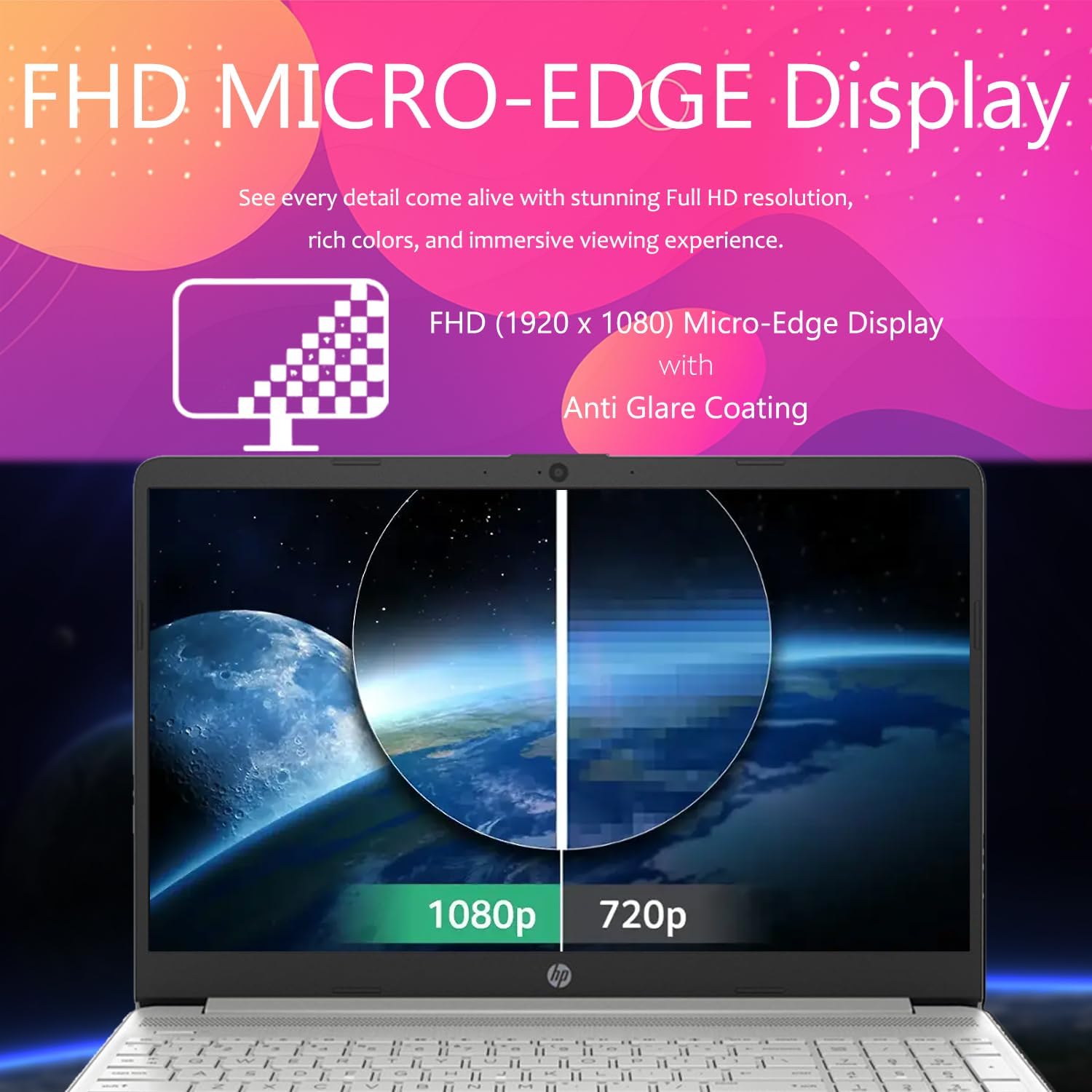 HP 15 Laptop for School, Work & Home • 15.6' FHD 1080p IPS Display • Powerful Intel Processor • 16GB RAM • 512GB SSD • Microsoft Office • Copilot AI • Windows 11 Pro • SD Card Reader • HDMI