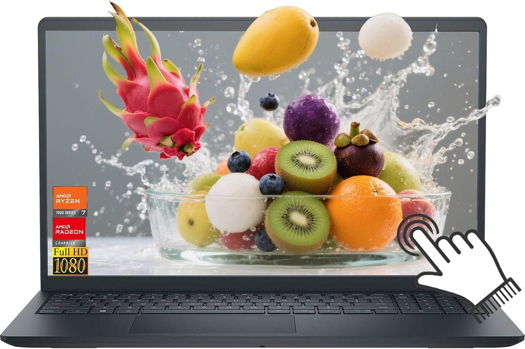 Dell Inspiron 15 3535 Touchscreen Laptop 15.6' FHD (1920x1080) IPS, 8 Cores AMD Ryzen 7 7730U Up to 4.5 Ghz, 16GB RAM 1TB SSD, AMD Radeon Graphics, SD Card Reader, Windows 11