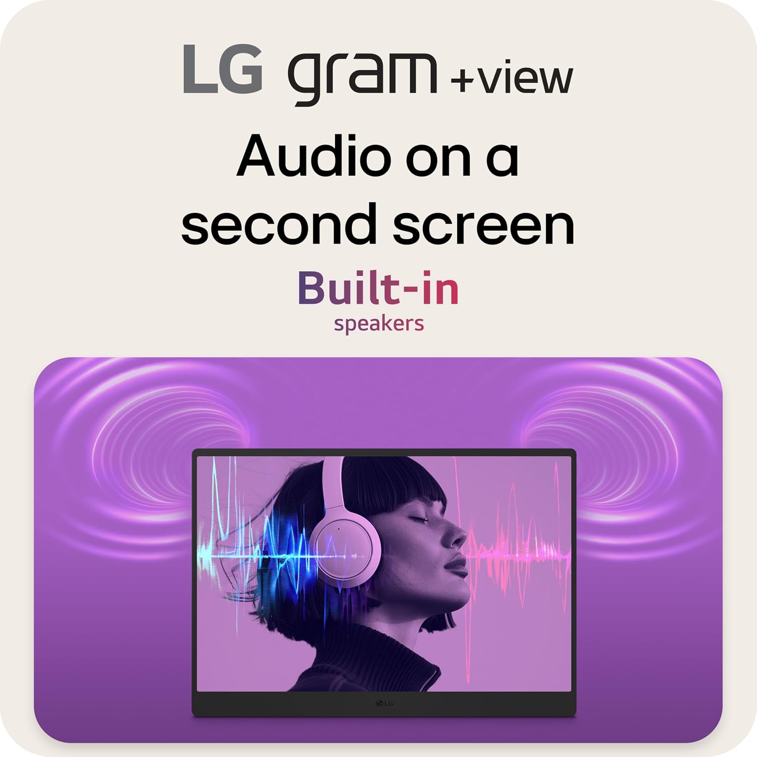 LG gram +View 17-inch Lightweight, Portable WQXG (2560x1600) Anti-Glare IPS Monitor, 16:10 Aspect Ratio, up to DCI-P3 99% Color, Built-in Speaker, USB Type-C, DisplayPort, mini HDM - Titan Silver