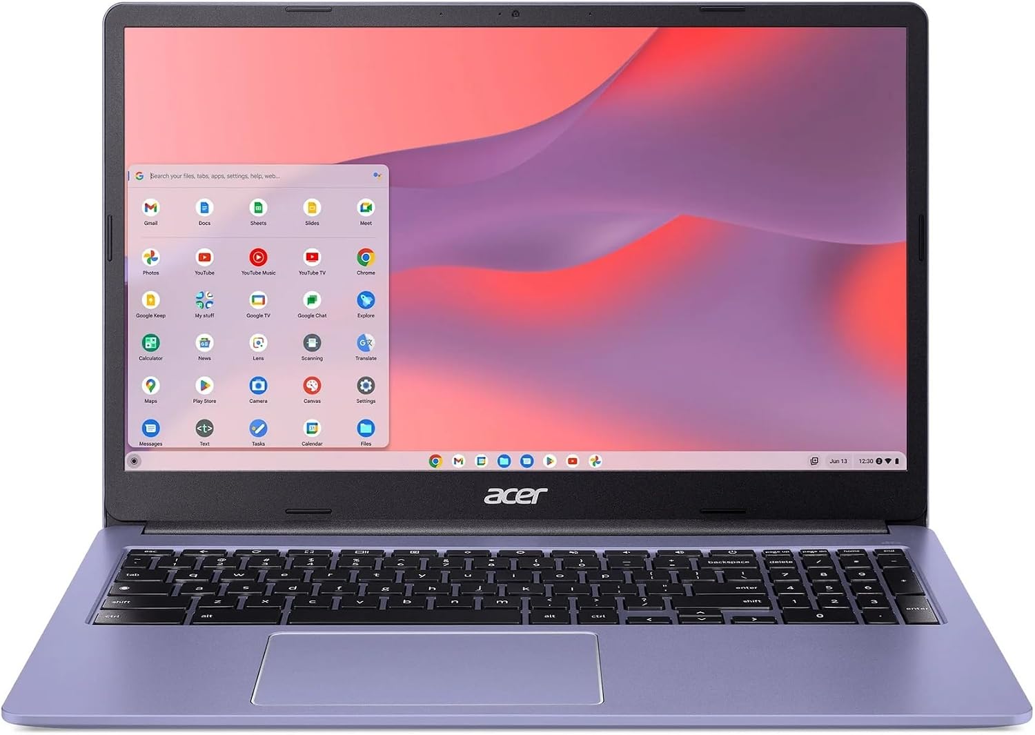 acer Chromebook 315 (15.6' FHD, Intel Celeron N4500, 4GB RAM, 128GB Storage (64GB eMMC + 64GB SD Card) Home & Student Laptop, 10-Hr Long Battery Life, IST Hub, Wi-Fi 6, Webcam, Chrome OS, Purple