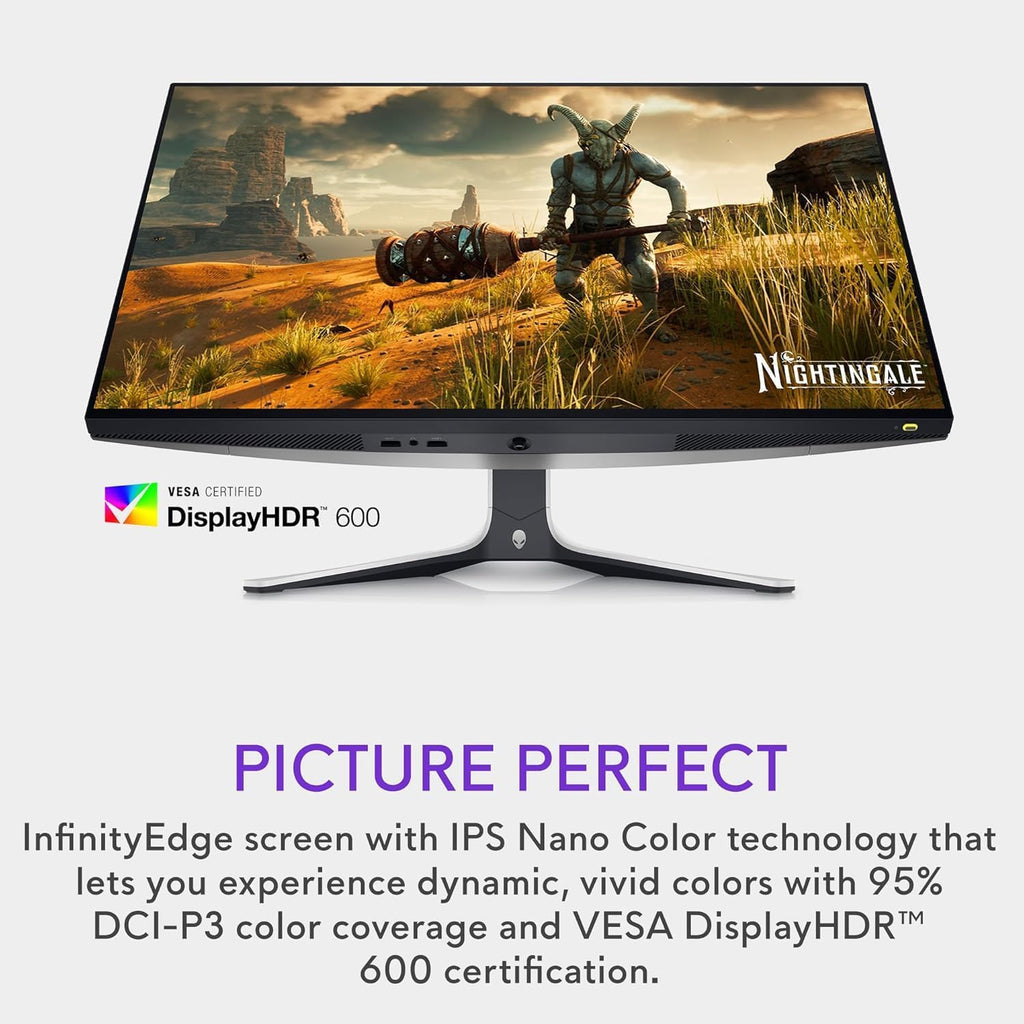Dell Alienware 27' QHD Gaming Monitor | 280Hz, 1ms | FreeSync Premium Pro + G-Sync | Fast IPS, VESA HDR600 | Height/Tilt/Swivel/Pivot, AlienFX RGB, Low Blue Light (QHD-280Hz)