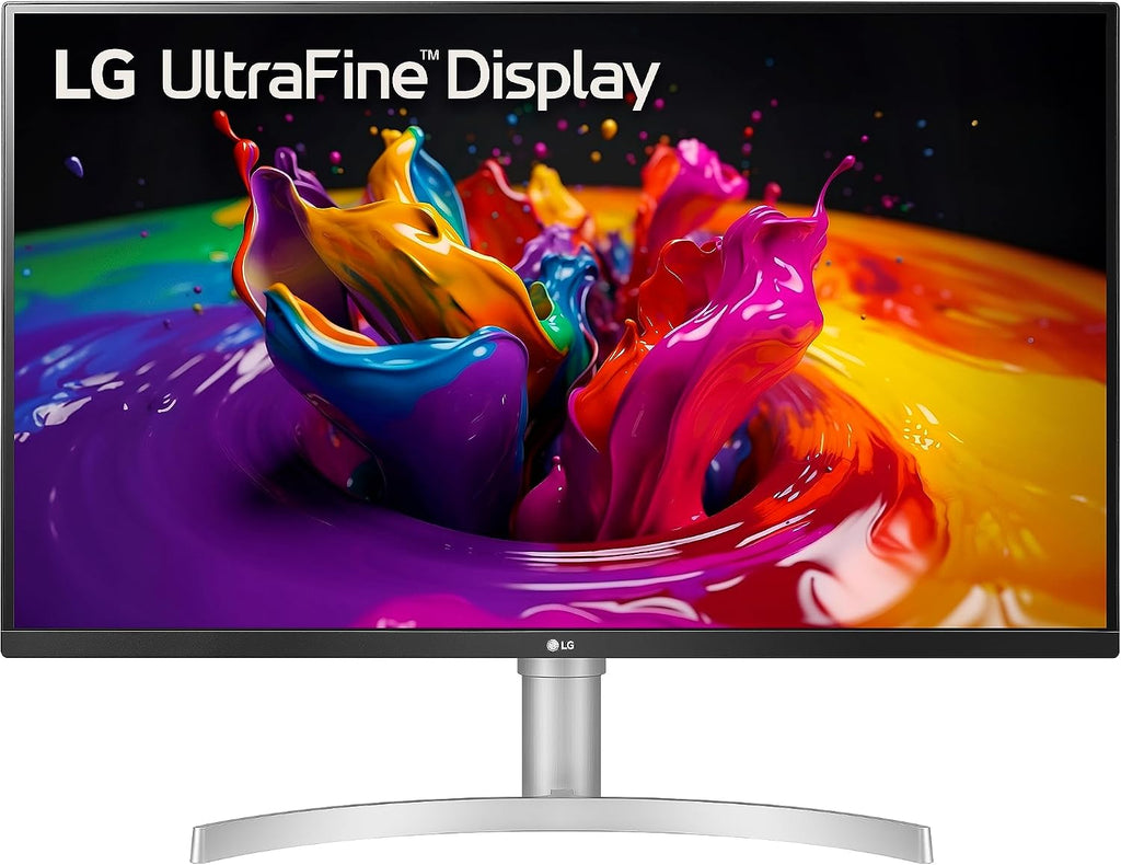 LG 32UN650-W Monitor 32' UHD (3840 x 2160) IPS Ultrafine Display, HDR10 Compatibility, DCI-P3 95% Color Gamut, AMD FreeSync, 3-Side Virtually Borderless Design, Height Adjustable Stand - Silve/White