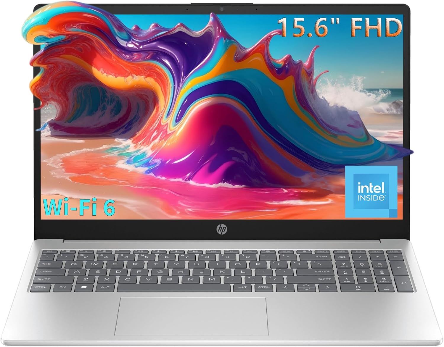 HP Pavilion 15.6 Laptop Computer for Daily Work & Student Home Study, Lifetime Office 365, Intel N100, 16GB RAM, 512GB SSD, Fast Charging, Long Battery Life, Windows 11 Home, Type-C to RJ-45 Cable