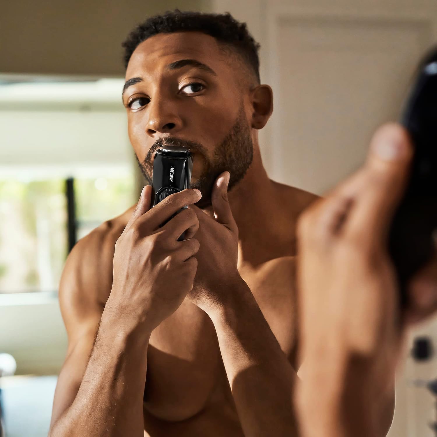 MANSCAPED® The Face Grooming Duo Contains: The Beard Hedger® Premium Precision Beard Trimmer and Weed Whacker® 2.0 Nose and Ear Hair Trimmer