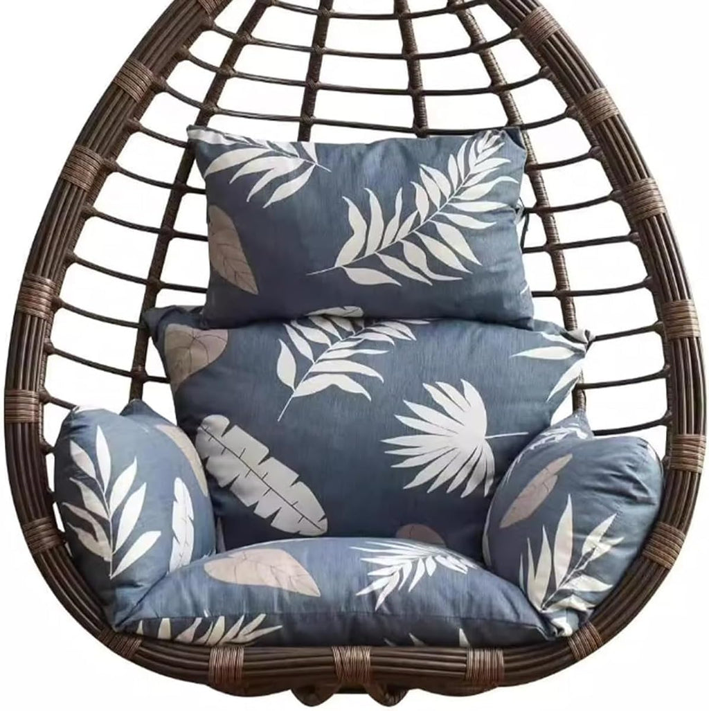 Rocking Chair Cushion - Thick Hanging Hammock Chair Cushions with Headrest - Washable Indoor Cushion for Rattan Swing Chairs(Cushion only)