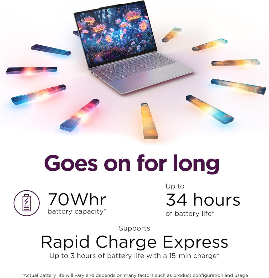 Lenovo Slim 7i Aura Edition - 2025 - Copilot+ PC - Core Ultra 7 Processor 256V - 14' WUXGA OLED Display - 16 GB Memory - 1 TB Storage - Luna Grey