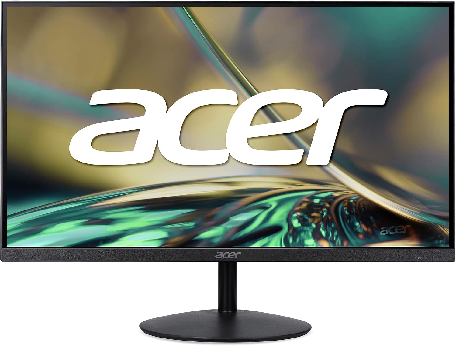 acer 27' UHD 3840 x 2160 Ultra-Thin IPS Home Office Monitor | Adaptive-Sync (FreeSync Compatible) | 2 Speakers, 1W Per Speaker | ZeroFrame Design | 1 x Display Port 1.2, 1 x HDMI 2.0 | SB272K bmiipx