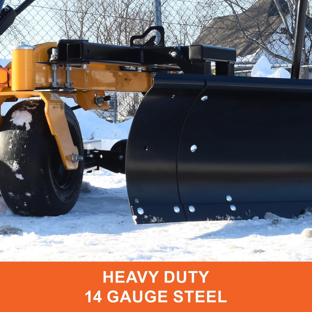 Agri-Fab 45-0613, 60-in Snow Blade for Zero Turn Lawn Mower; Swivels Left, Center and Right; Lifts Easy from seat of Tractor; Made with 14 Gauge Steel; 3 Year Limited Warranty